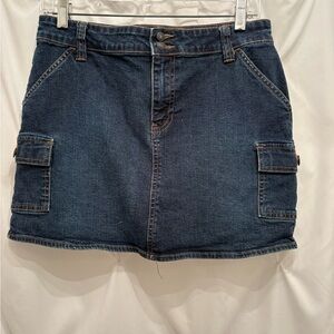 Old Navy Dark Blue Mini Skirt with Pockets